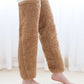 Over Knee High Fuzzy Long Socks Winter Warm Cold Leg Knee Joint Cold-Proof Stockings Home Floor Sleeping Socks