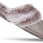 Women'S Comfy Faux Fur House Slipper Scuff Memory Foam Slip on Anti-Skid Sole