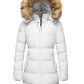 Women'S Winter Coat Warm Puffer Jacket Waterproof Insulated Jacket with Hood Red M
