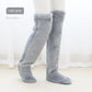 Over Knee High Fuzzy Long Socks Winter Warm Cold Leg Knee Joint Cold-Proof Stockings Home Floor Sleeping Socks