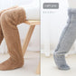 Over Knee High Fuzzy Long Socks Winter Warm Cold Leg Knee Joint Cold-Proof Stockings Home Floor Sleeping Socks